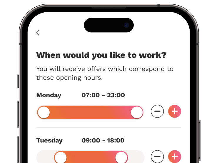 A smartphone screen showing a schedule update on the Wecasa app.
