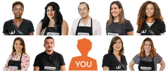 You as a Wecasa partner Several pictures with Wecasa partners and you