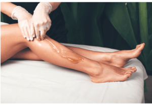 sugar waxing legs 