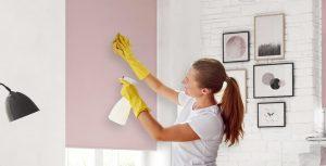 how to clean roller blinds
