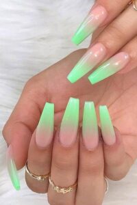 neon ombre nails