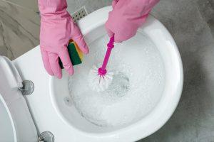 how to clean toilet stains