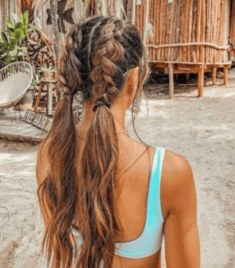 french ponytails summer hairstyle