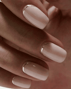 gold foil nails