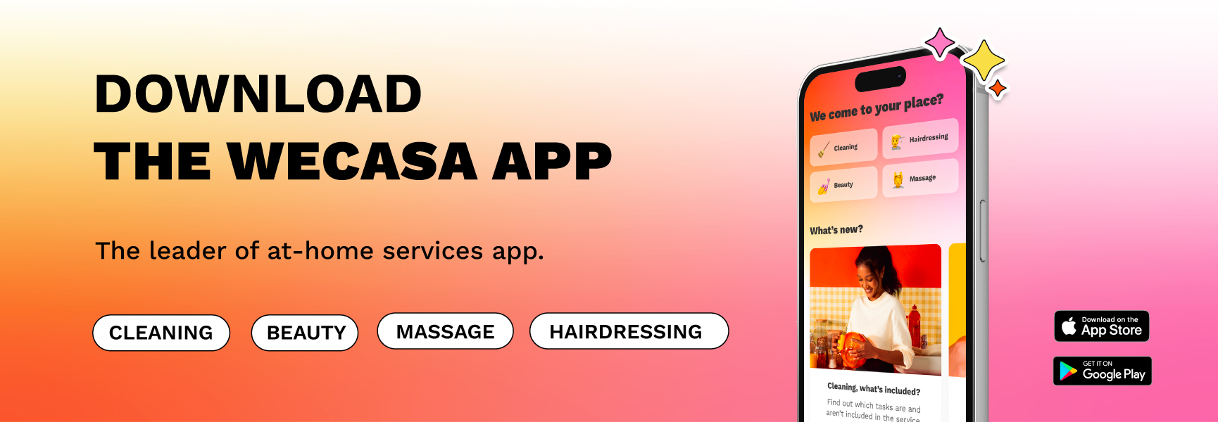 Download the Wecasa app