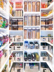 clear containers for pantry organisation