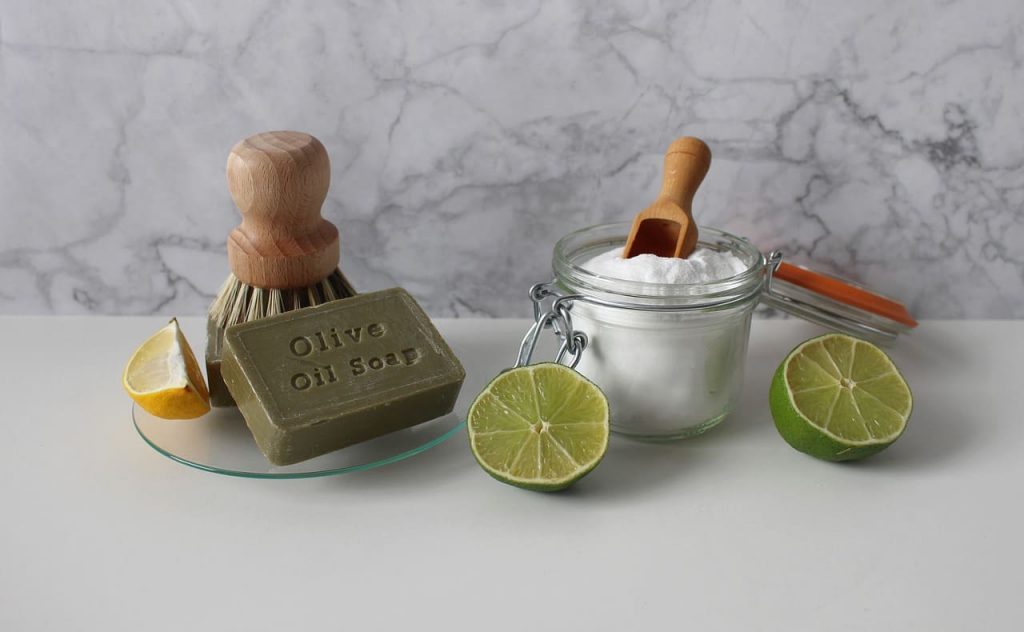 Baking Soda Lime Soap Lemon Brush - How to use baking soda for whitening clothes ?