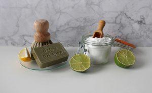 Baking Soda Lime Soap Lemon Brush