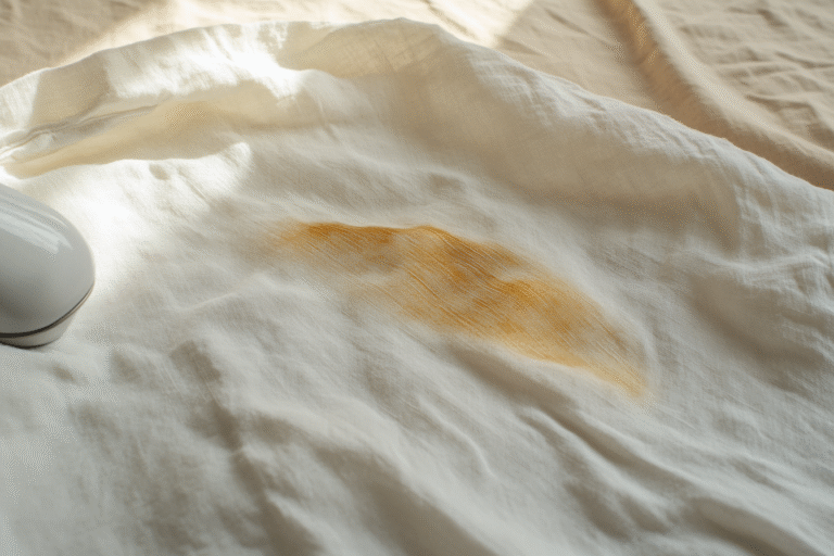how to get iron marks out of clothes