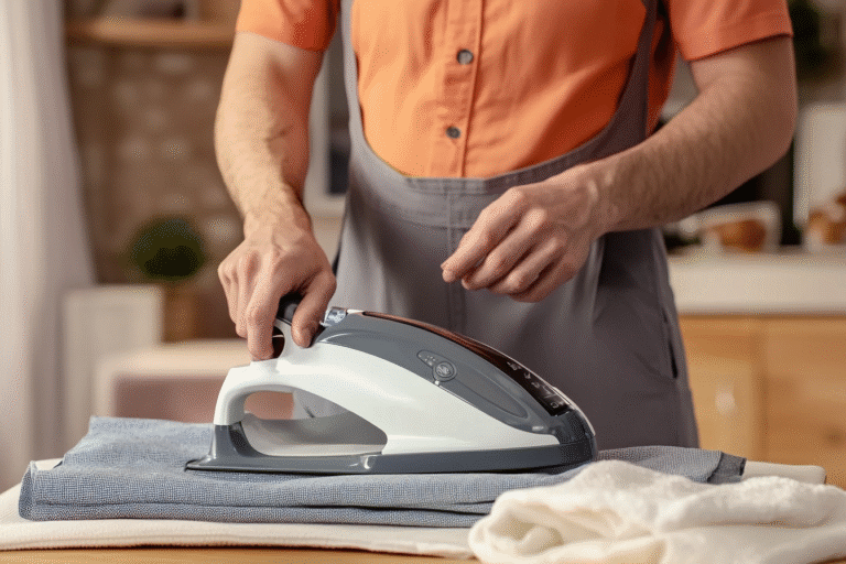 how to clean iron plate with toothpaste