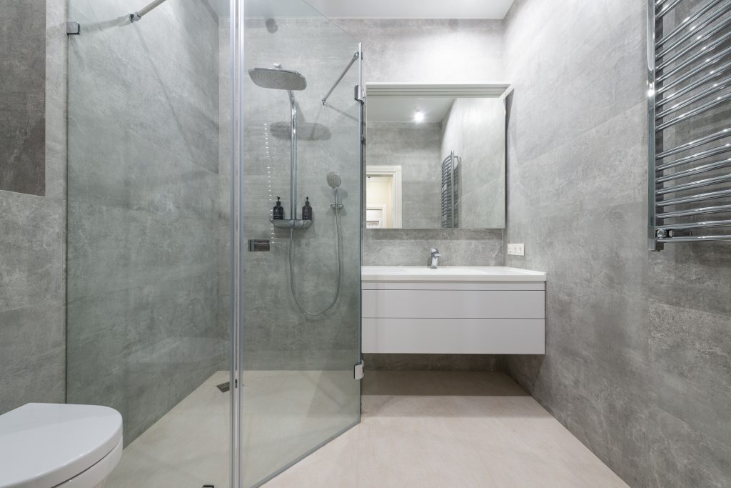 grey shower- how to keep your bathroom smelling fresh