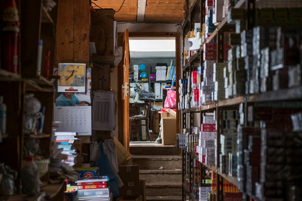 cluttered cellar