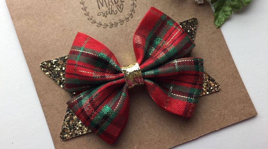 Christmas hair bow