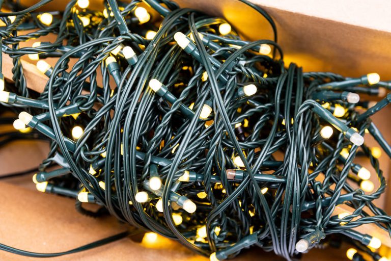 tangled christmas lights