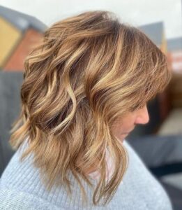 Woman with light balayage