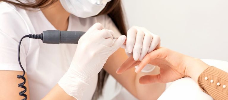 Nails Technician Removing BIAB Nails