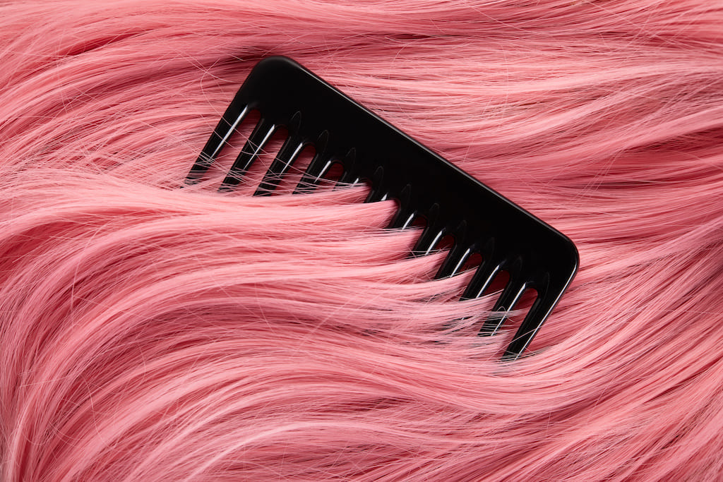 Pink hair colour