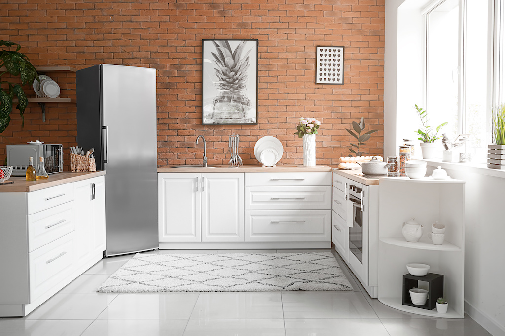 Interior of modern comfortable kitchen