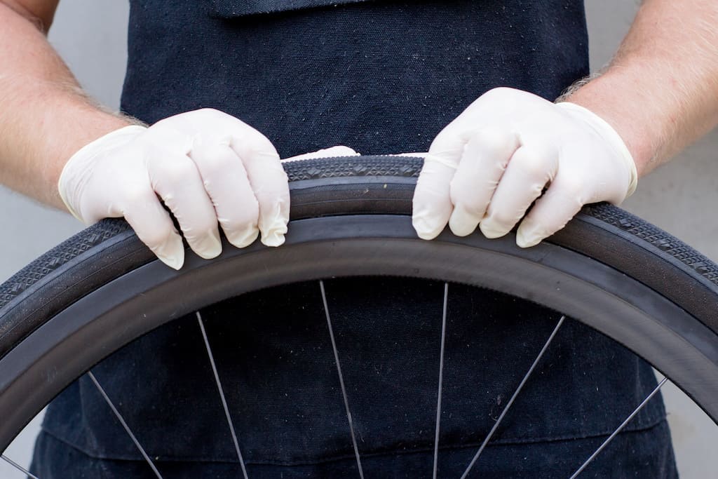 bicycle tire cleaning