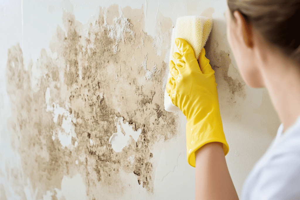 water marks on wall