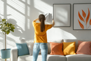 how to clean white walls