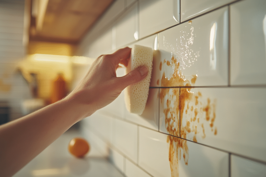 how to get grease off walls