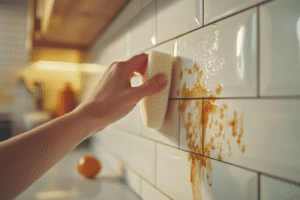 how to get grease off walls