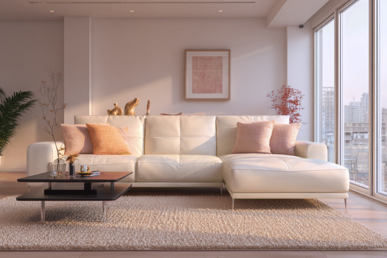 cleaning leather sofa