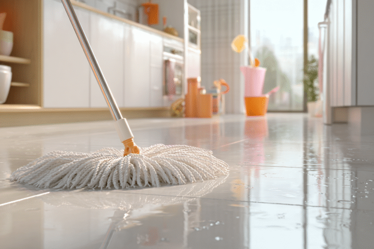 how to clean porcelain floors