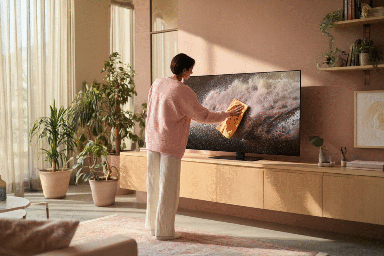 how to clean tv screen