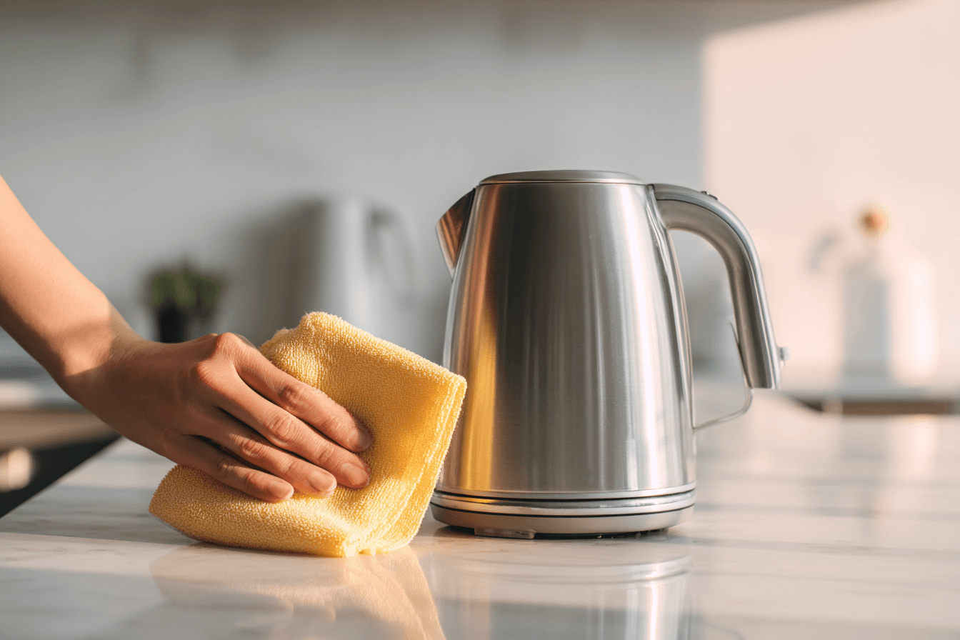 how to clean a kettle