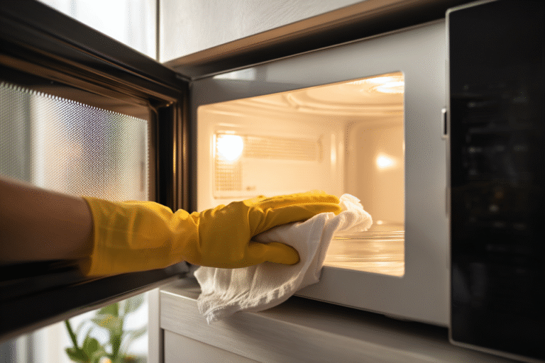 how to clean microwave