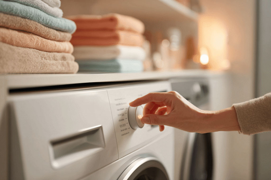 how to operate laundry machine