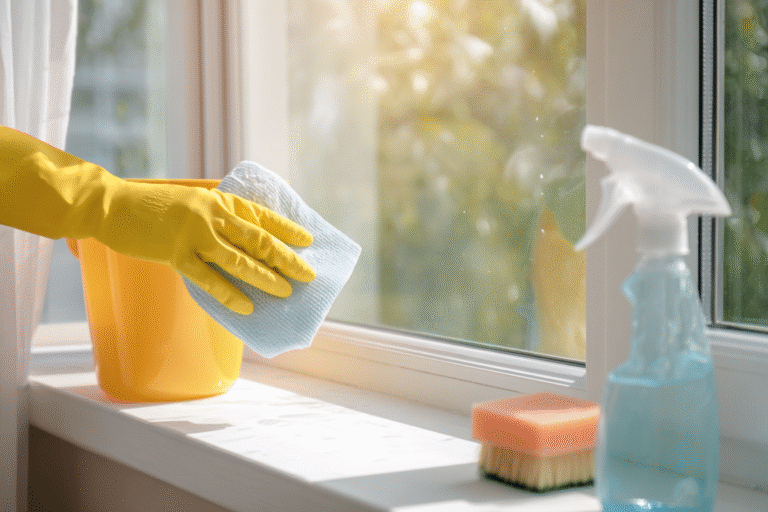 how to clean upvc window