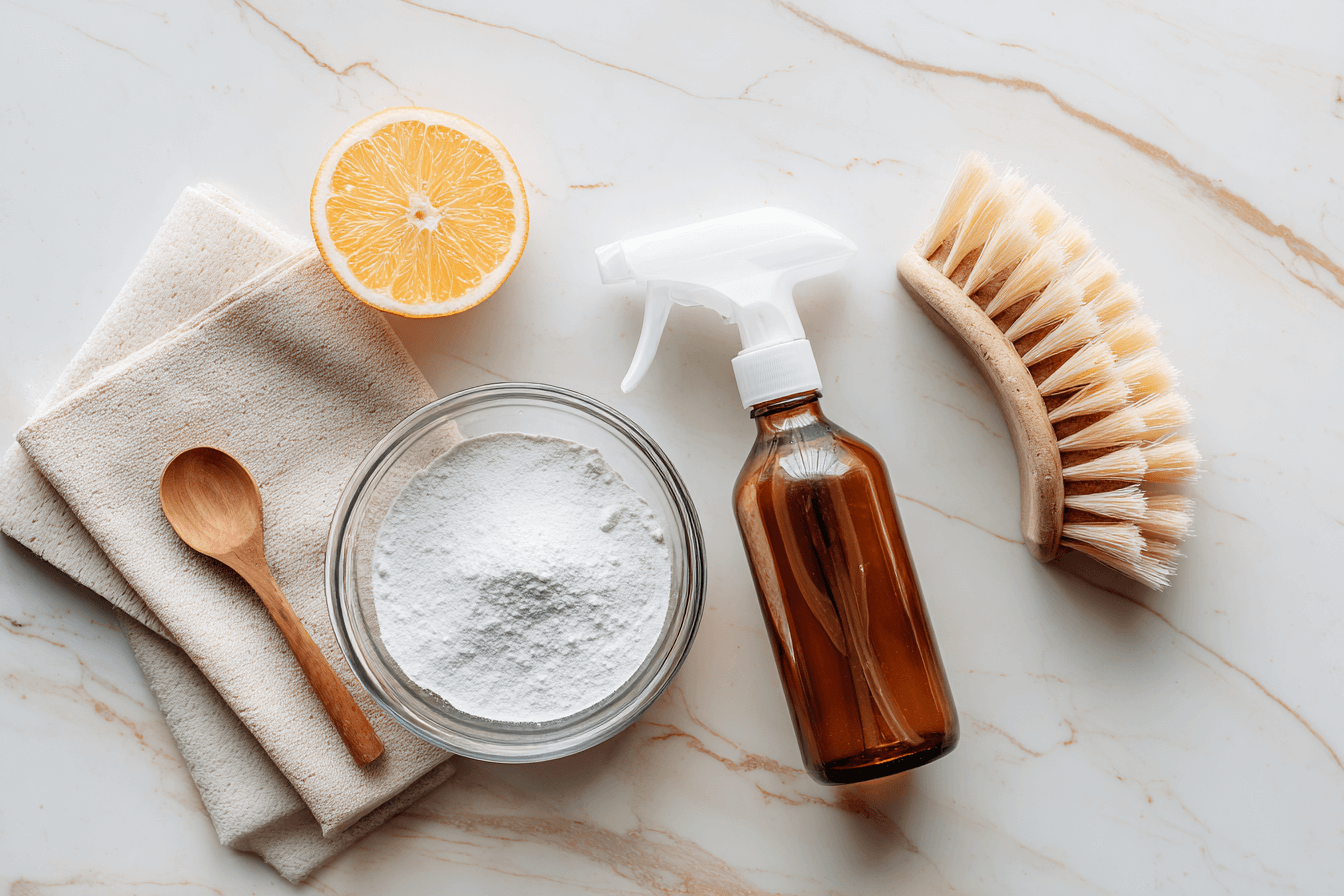 baking soda and vinegar cleaning​