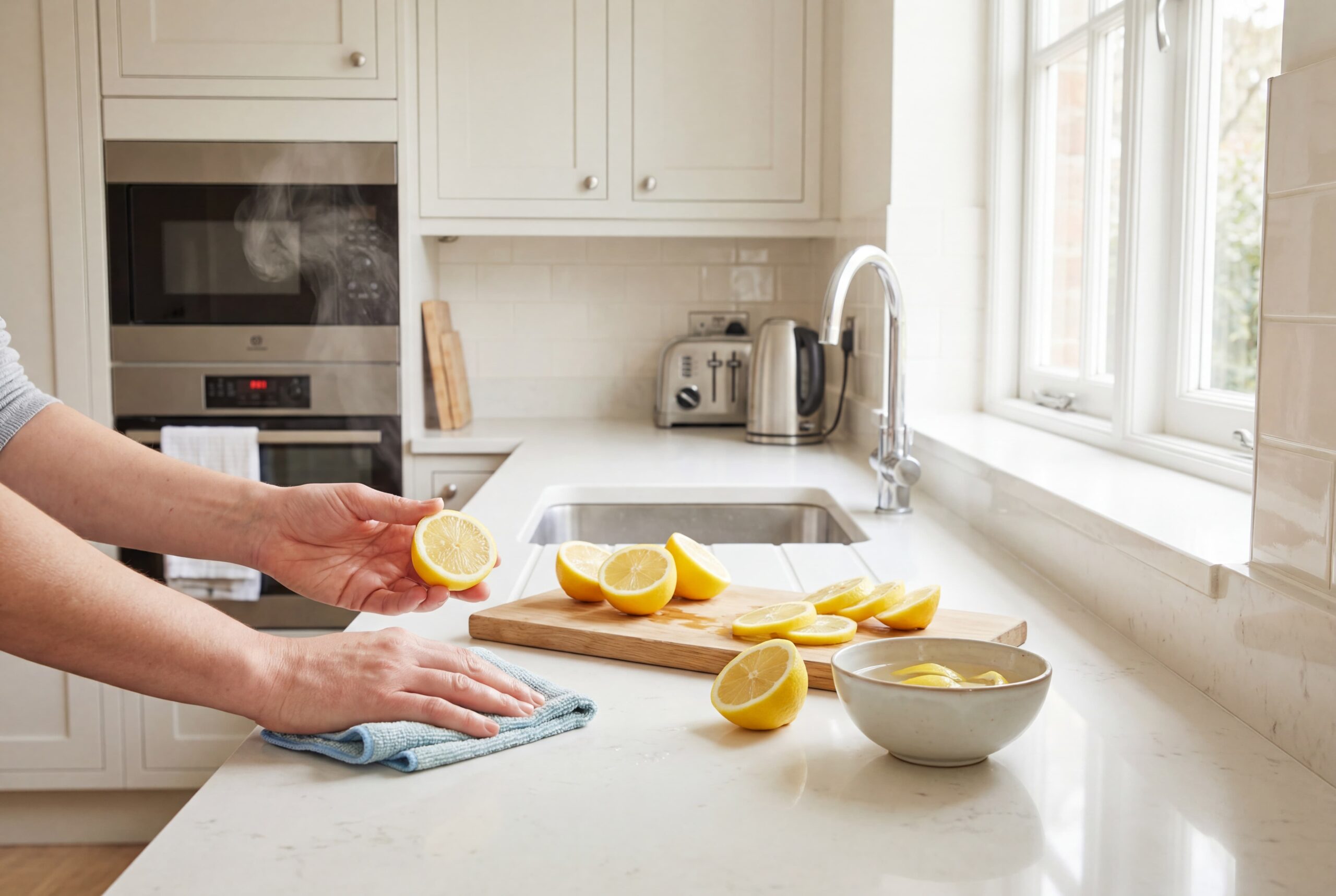 cleaning with lemon