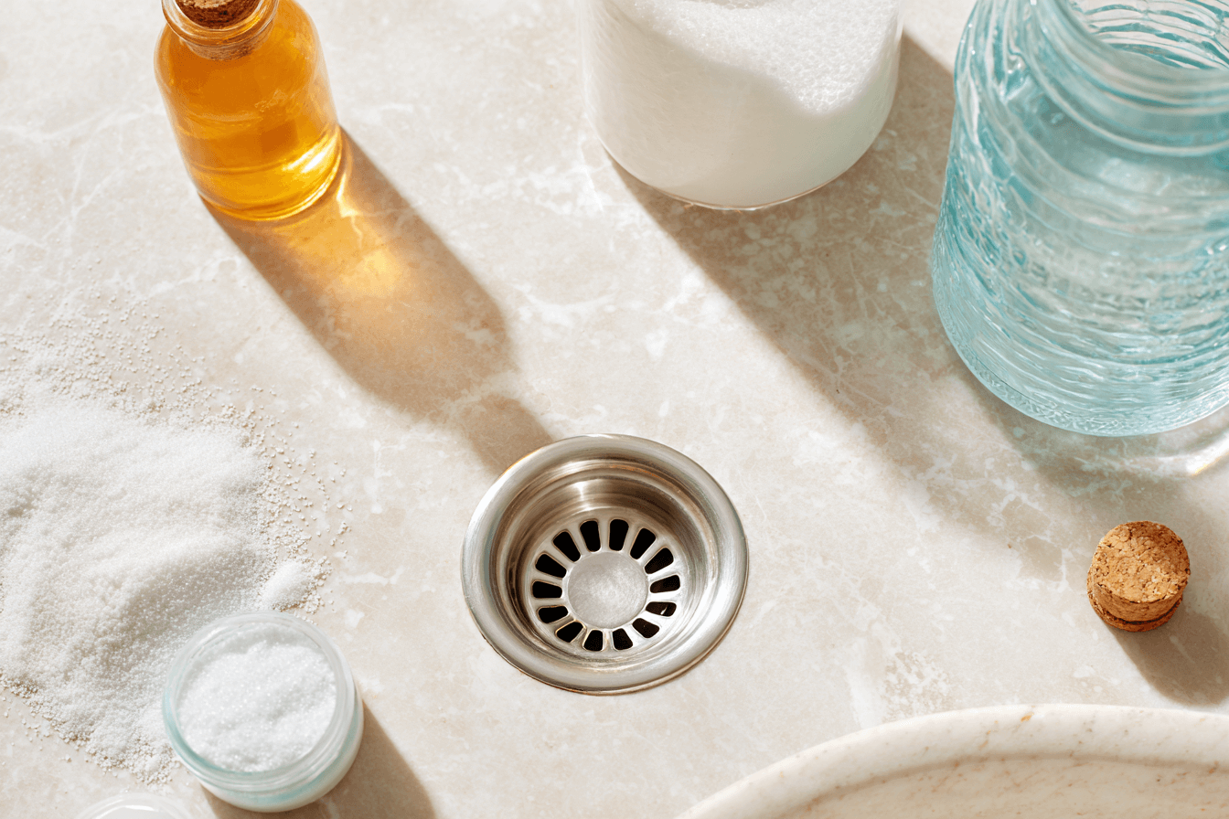 does vinegar and baking soda remove hair block​