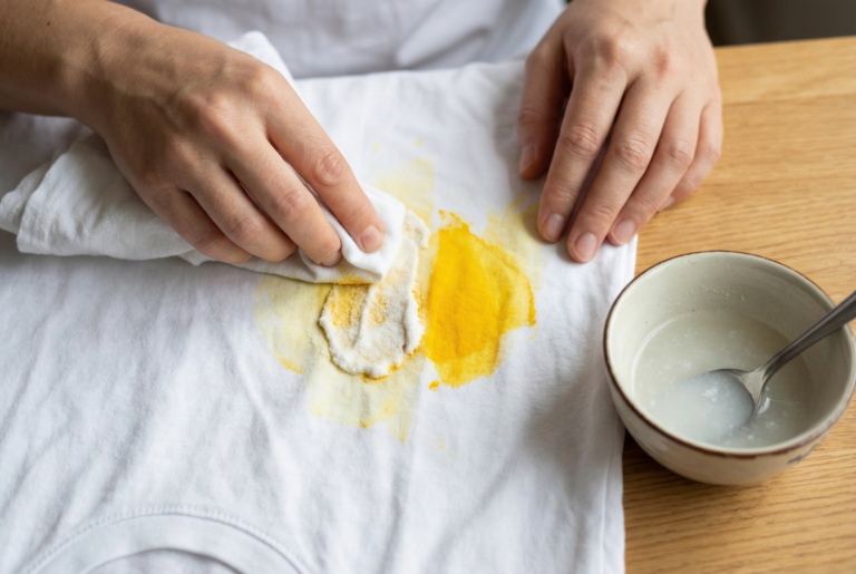 clean turmeric stain