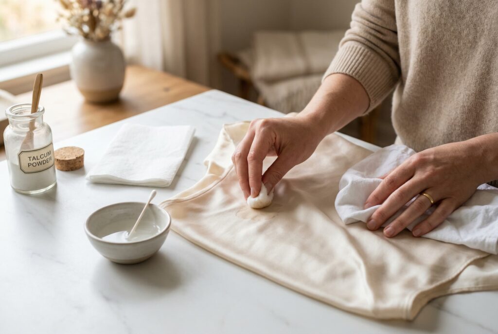 how do i get a stain out of silk​
