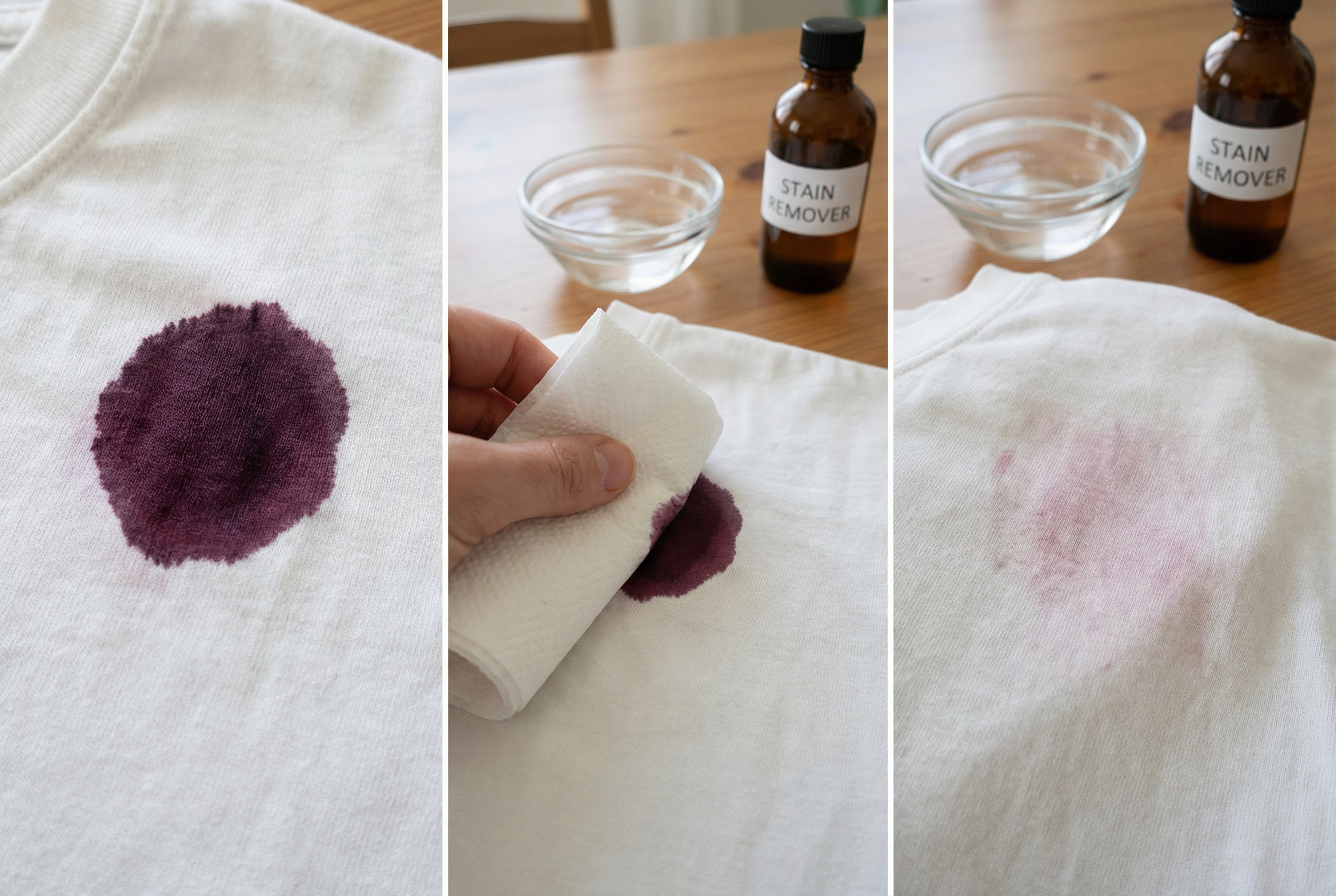 how to clean red wine stain​