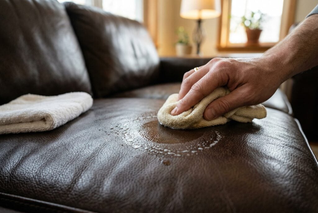 how to remove stain from leather