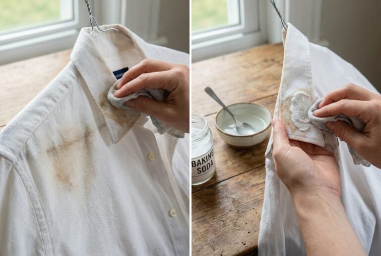 remove stain from white shirt