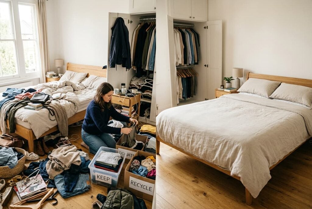 declutter bedroom