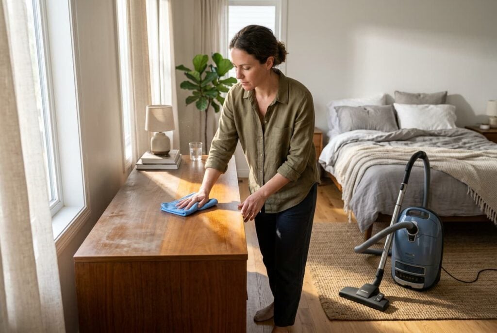 how to get rid of dust in a room