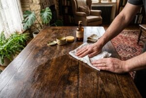 how to clean antique wood furniture