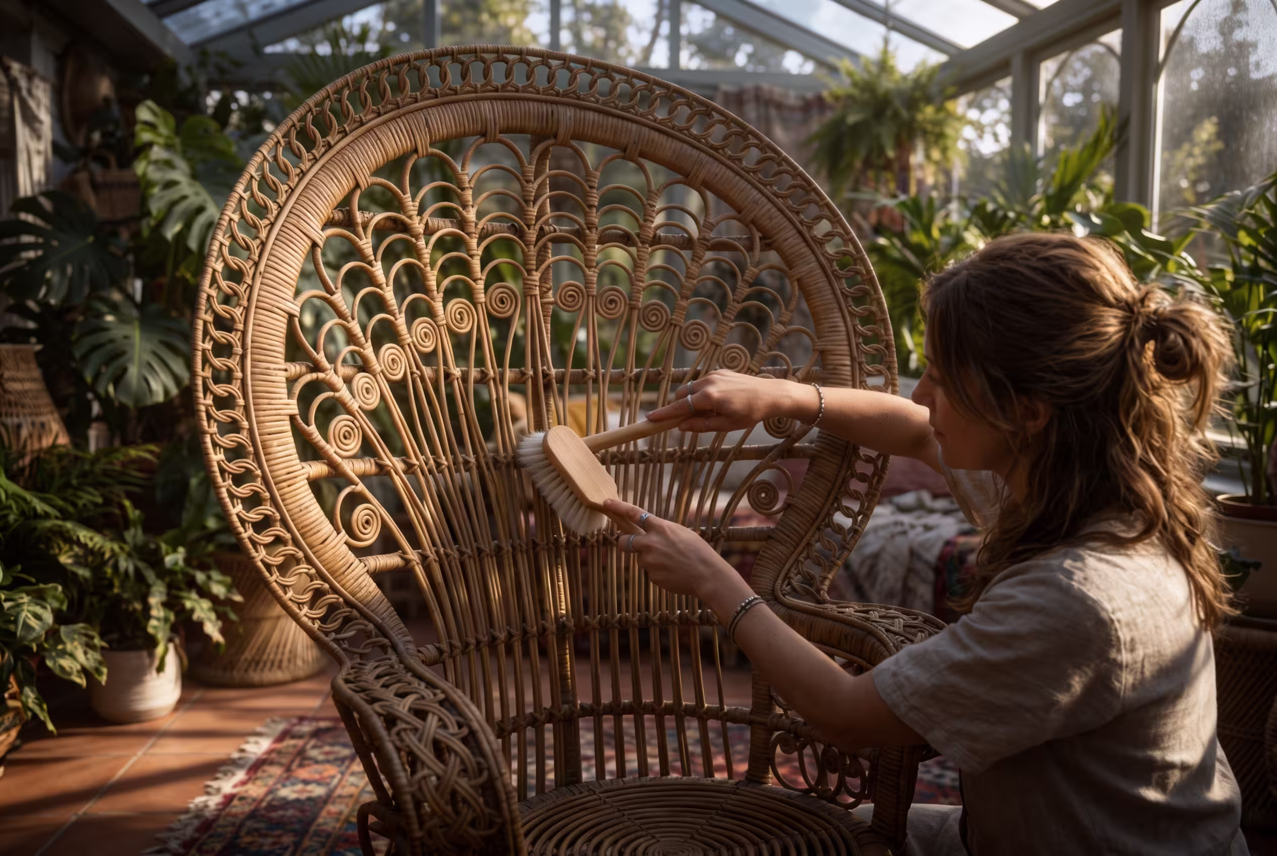 how to clean rattan furniture​