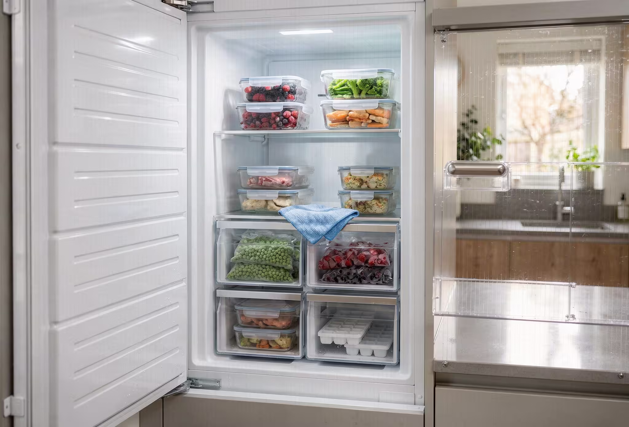 how to clean freezer