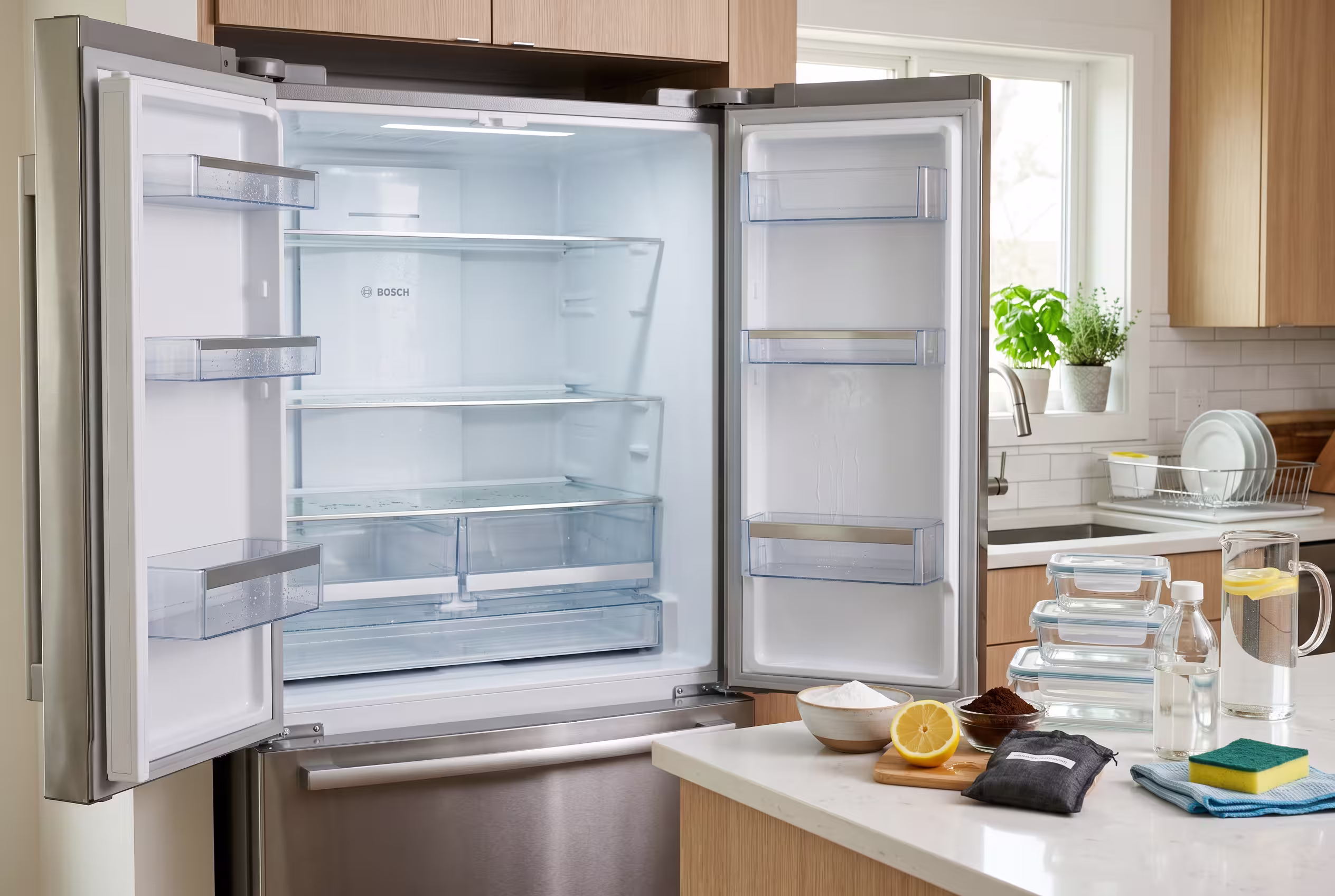 how to get rid of smell in fridge