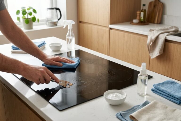 how to clean glass stovetop