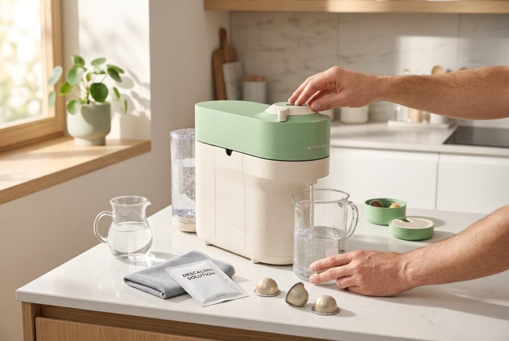 how to descale nespresso vertuo